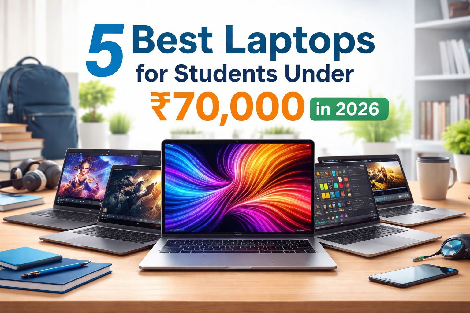 5 Best Laptop For Student Under ₹70000 in 2026
